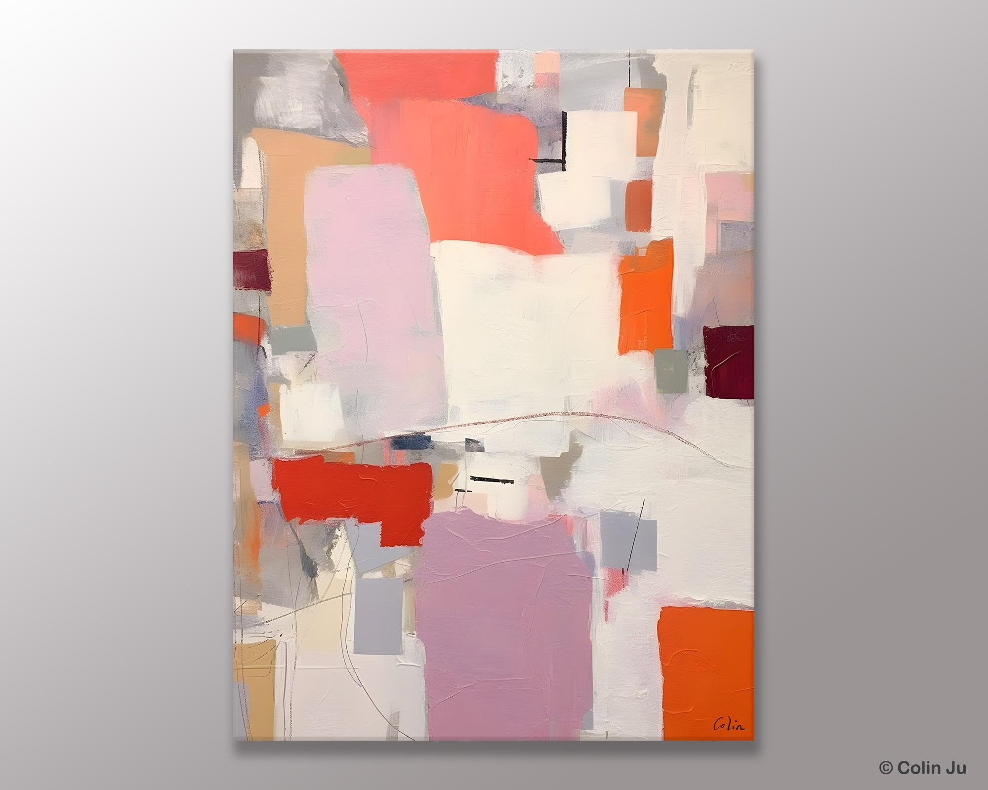 Large Modern Abstract Acrylic Painting on Canvas - Oversized Contemporary Wall Art for Bedroom Decor | Original Handmade Canvas Artwork | Perfect for Living Room, Office & Home Interior Design
