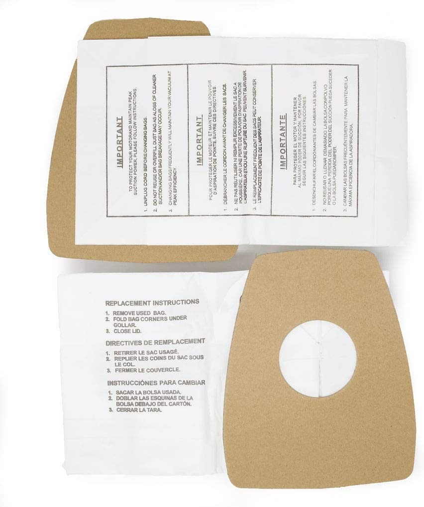 DVC Micro-Lined Paper Replacement Bags for Eureka Mighty Mite 3000 & 3100 Series Vacuum Cleaners - 3 Pack | Dust & Allergen Protection for Home & Office Cleaning