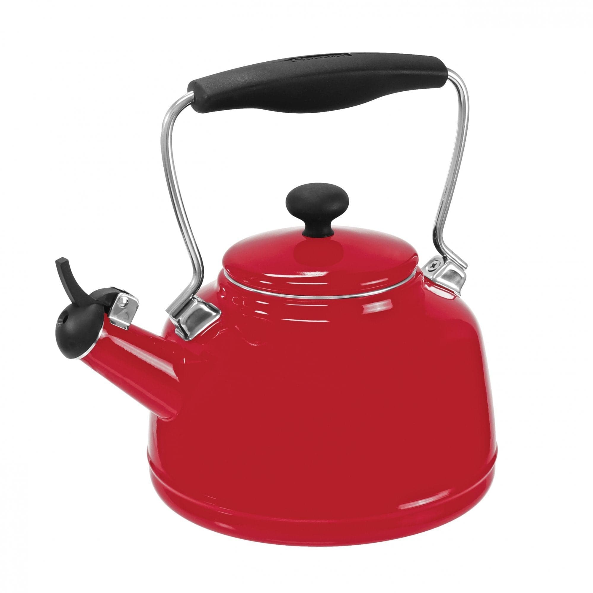 Chantal Vintage Tea Kettle - 1.8L Stainless Steel Whistling Stovetop Teapot - Perfect for Home, Office & Gift Giving - Classic Design for Tea Lovers & Cozy Moments