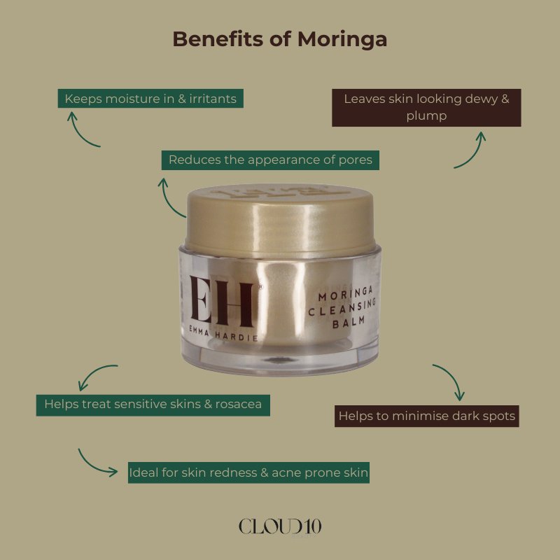 Emma Hardie Glow On the Go Gift Set - Luxury Skincare Travel Kit with Moringa Cleansing Balm & Dual Action Cleansing Cloth | Perfect for Travel, Gifts & On-The-Go Beauty Routine