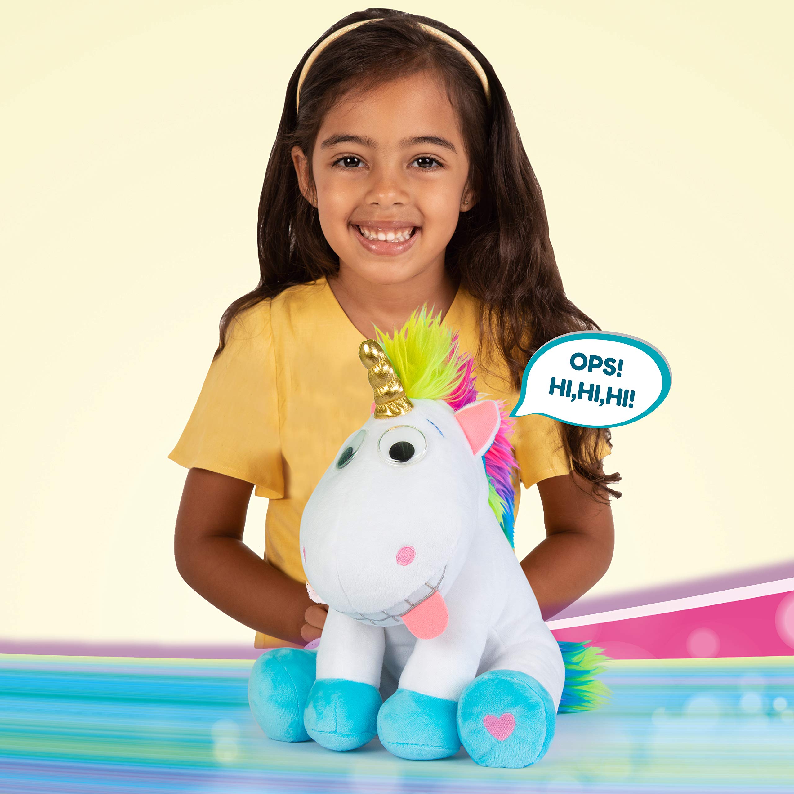 IMC Toys Club Petz Puffy Unicorn Stuffed Animal Plush Toy (91818) - Soft & Cuddly Gift for Kids, Birthday Present, Bedroom Decor, Fantasy Playtime Companion