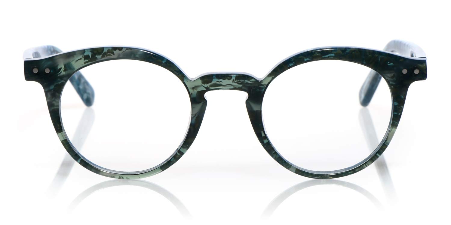 Eyebobs Reva Unisex Premium Reading Glasses for Men & Women - Round Frame Readers for Computer Work, Reading Books & Close-Up Tasks