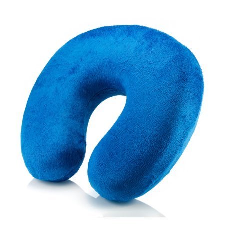 Comfortable U-Shaped Travel Pillow - Soft Cotton Multicolor Neck Support for Airplane, Car & Office Use - Cocafit Happy Pack (Set of 1) - Perfect for Long Flights, Road Trips & Work Breaks