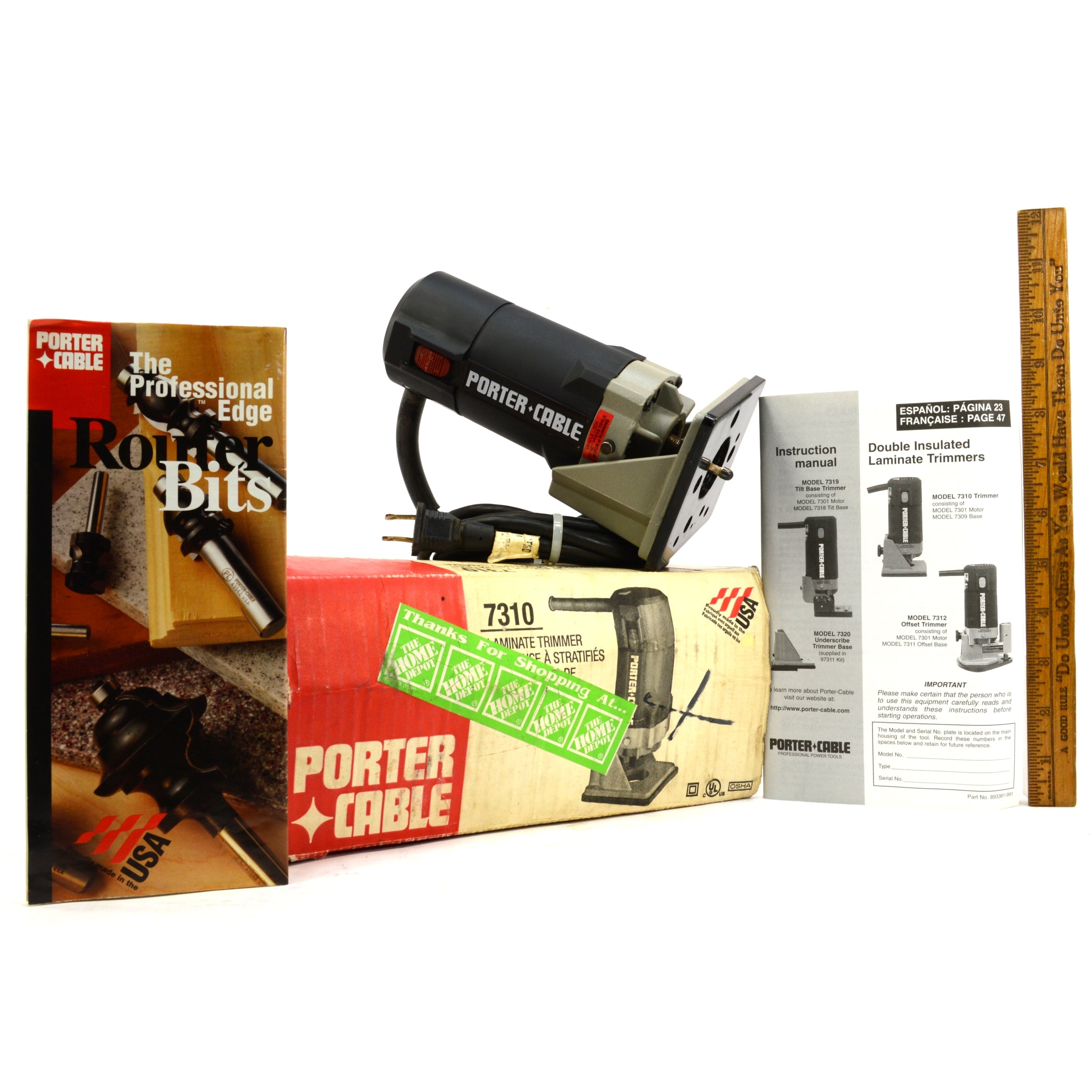Porter Cable 7310 Laminate Trimmer - Lightly Used, Tested & Working, Includes Original Box - Perfect for DIY Projects & Woodworking