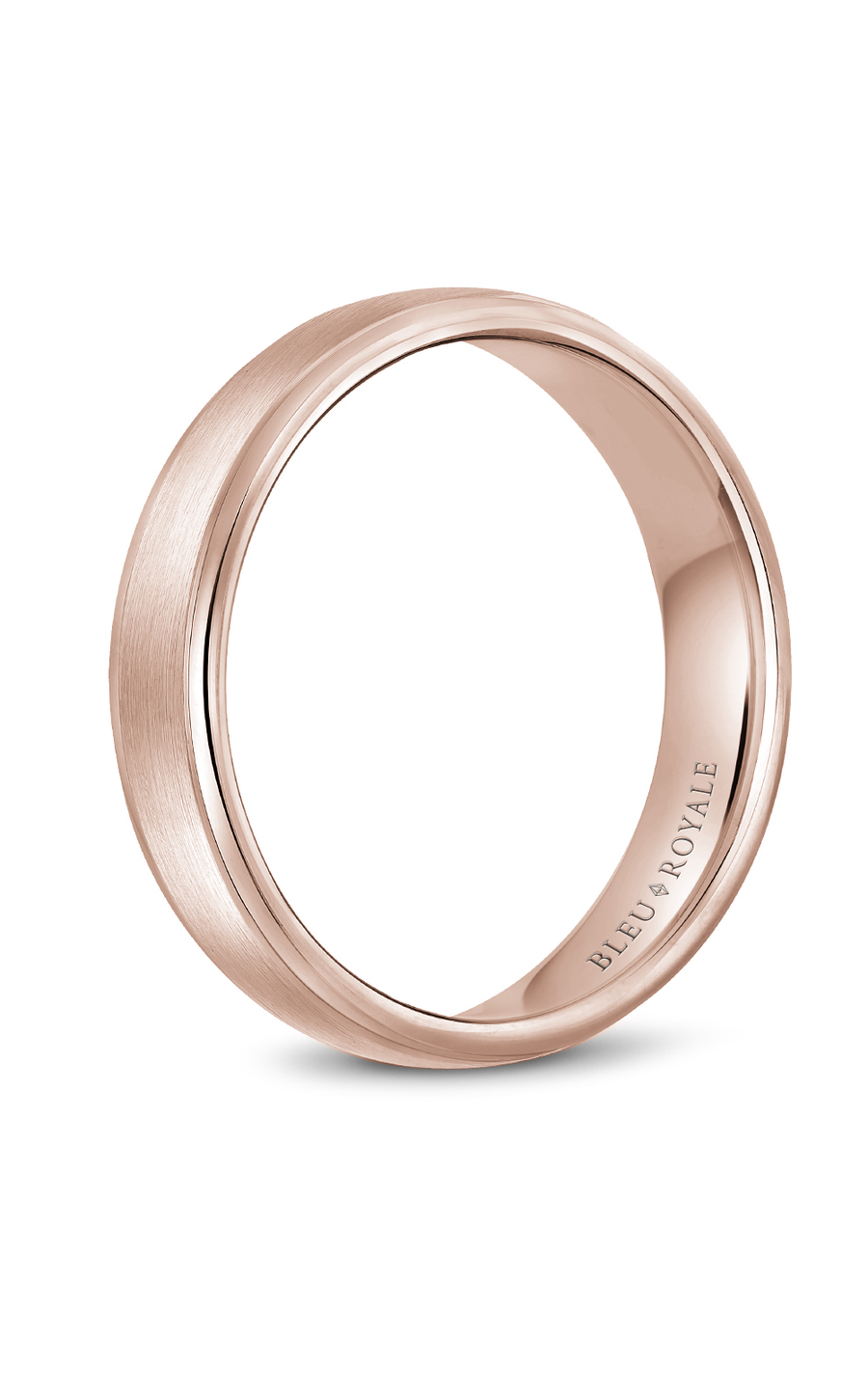 Bleu Royale Men's Wedding Band Ring 14K White Gold Comfort Fit RYL 058R55 - Perfect for Engagement, Anniversary & Special Occasions