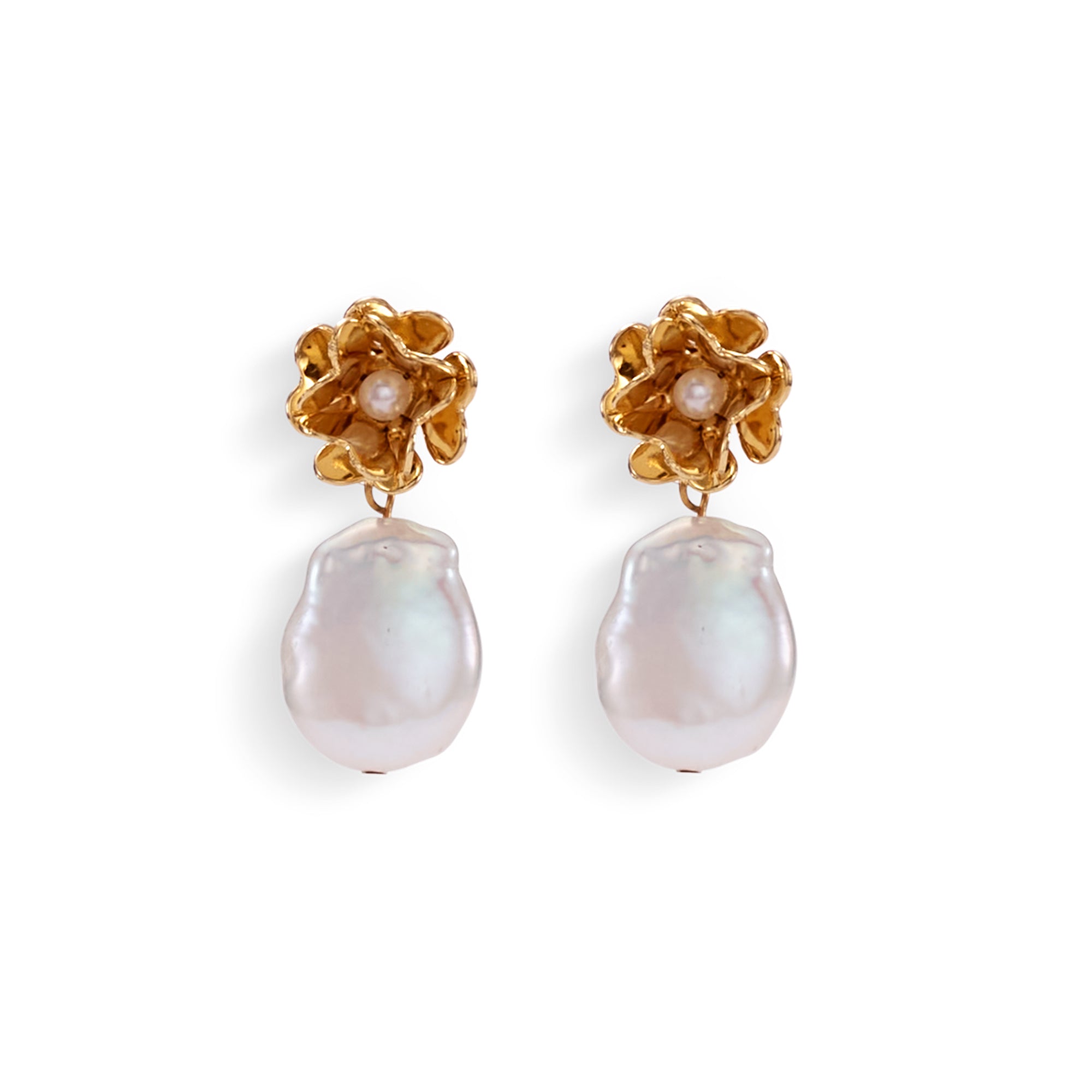 Penelope Freshwater Pearl Drop Earrings - Elegant Dangle Earrings for Women, Gift for Her, Wedding, Party & Special Occasion Jewelry