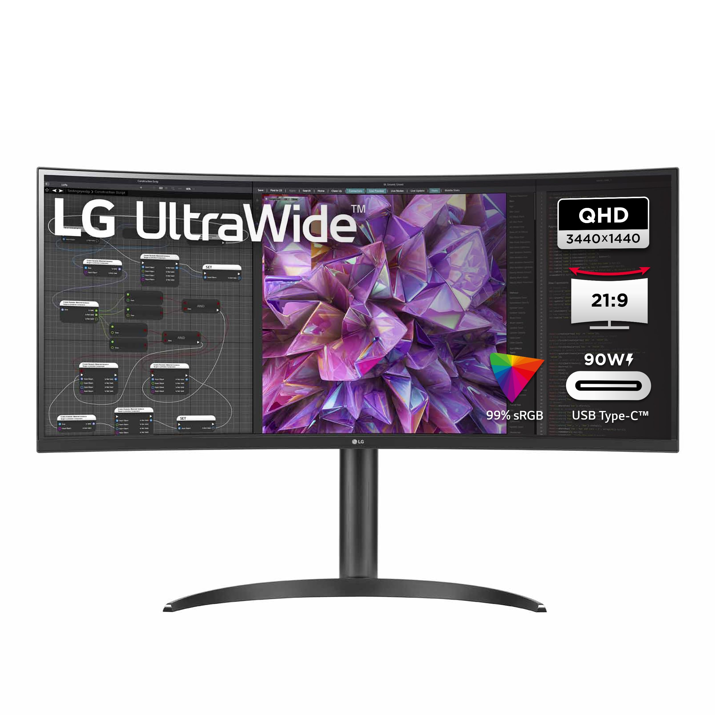 LG 34WQ75X-B 34-Inch UltraWide IPS Monitor (86.72 cm) with Anti-Glare Display & White LED Backlight - Perfect for Home Office, Gaming, and Multitasking