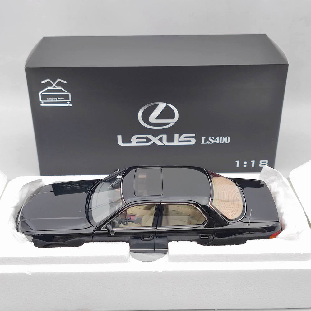 1:18 Scale Toyota Lexus LS400 First Generation Diecast Model Car - Black & Gray - Perfect for Collectors, Display, and Gifts