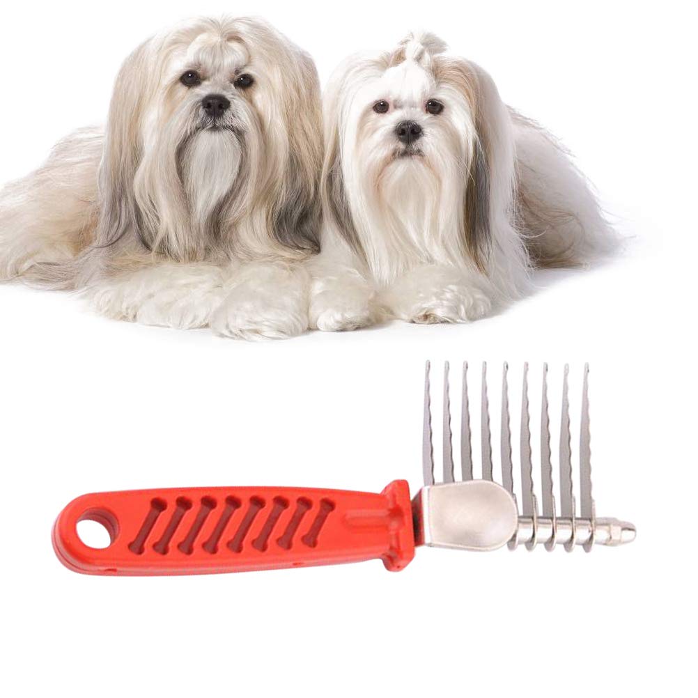 Premium Dog Deshedding Tool - Gentle Knotting Comb for Effective Hair Removal - Perfect for Grooming, Shedding Control & Pet Hair Management at Home