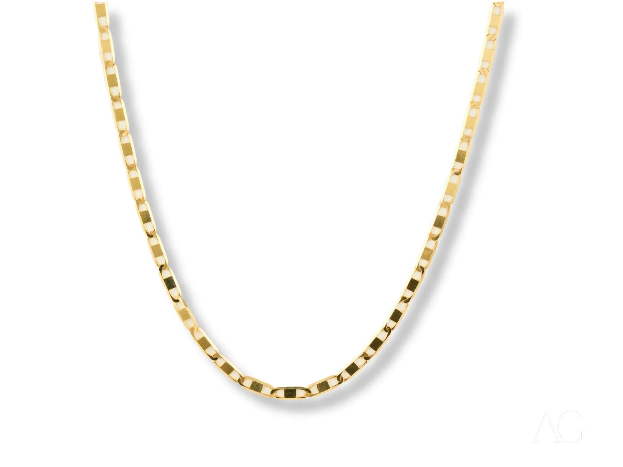 18K Gold Piastrine Chain Necklace for Women - Elegant & Luxurious Jewelry Gift for Birthday, Anniversary, Valentine's Day - Perfect for Parties, Weddings & Special Occasions