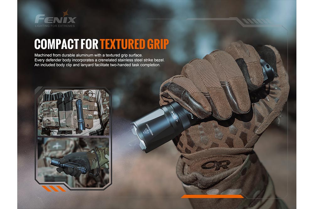 Fenix TK20R V2.0 Rechargeable LED Flashlight - 3000 Lumens High Power Tactical Flashlight with USB-C Charging | Perfect for Camping, Hiking, Emergency & Outdoor Adventures