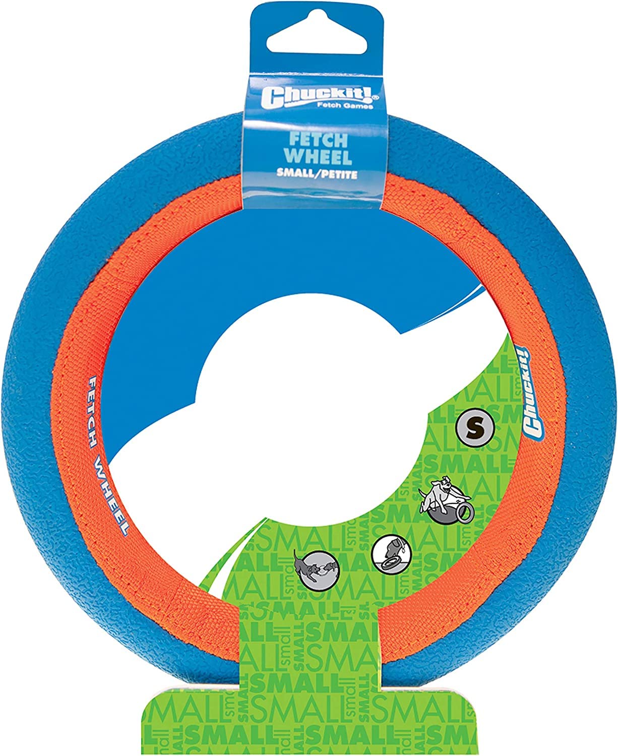 Chuckit! Fetch Wheel Outdoor Dog Toy for Small Breeds - Durable & Fun Interactive Play for Small Dogs - Perfect for Parks, Backyards & Beach Fetch Games