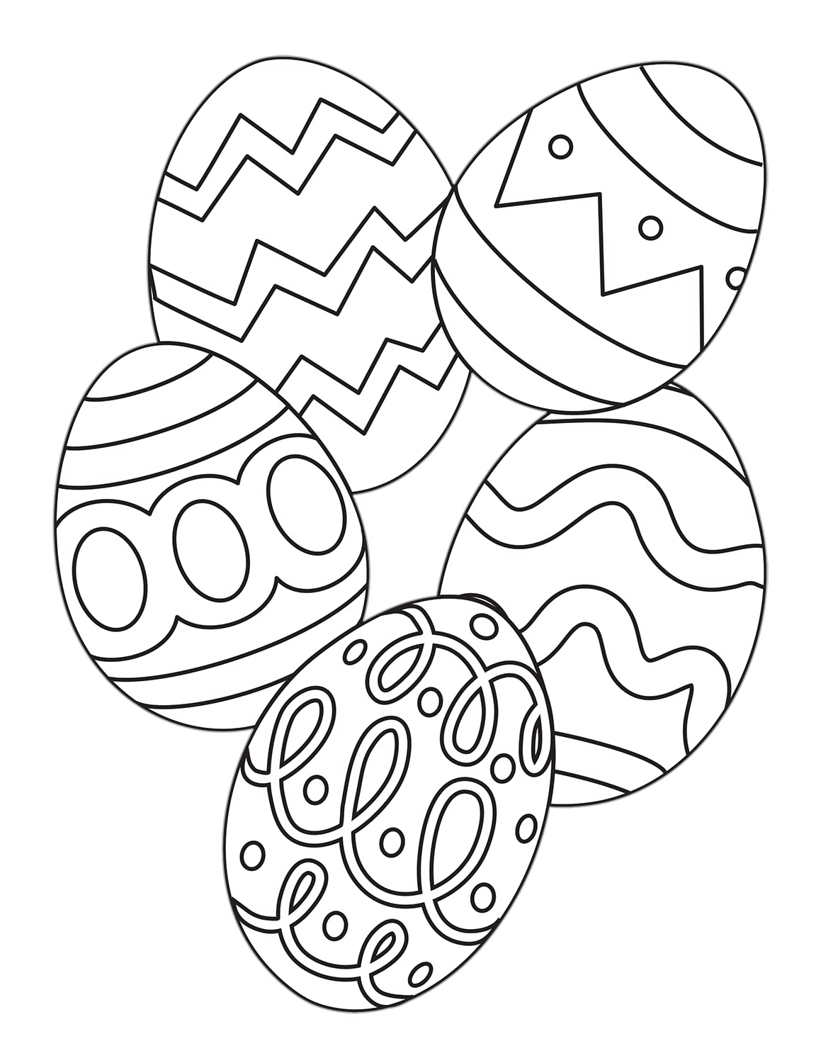 Easter Coloring Book for Kids Ages 4-8 - Fun Easter Basket Stuffer with Cute Bunny, Easter Egg & Spring Designs - Perfect for Easter Gifts, Party Favors & Creative Playtime Activities