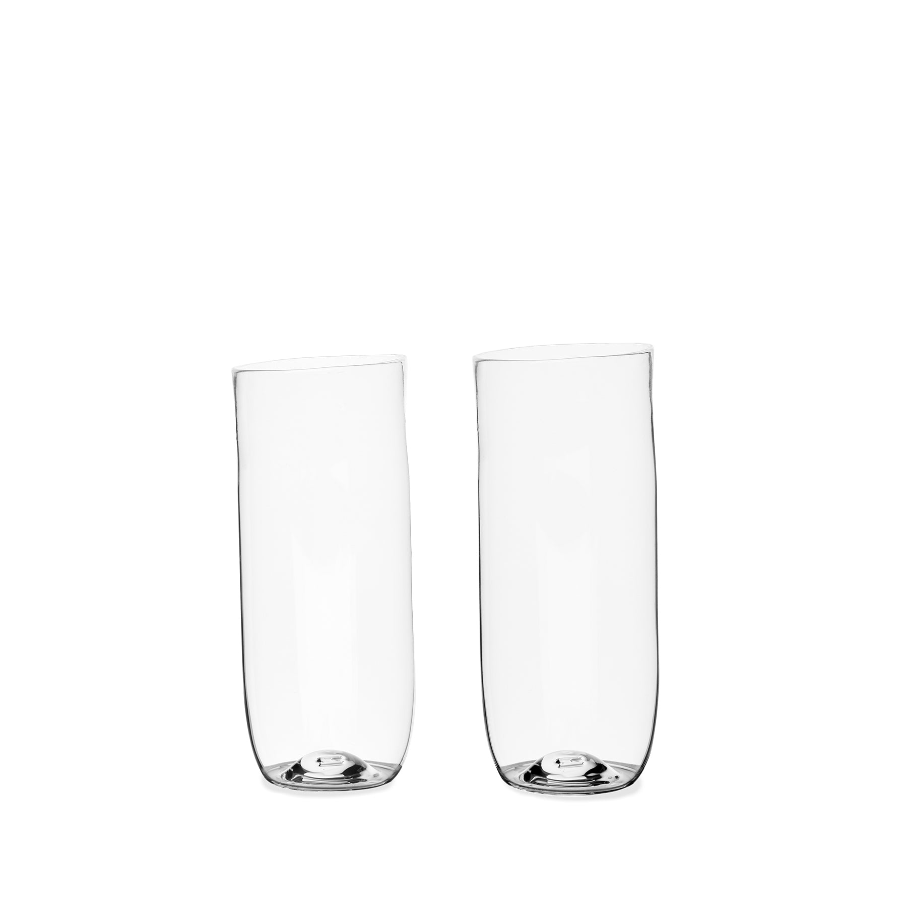 Premium Highball Glasses Set of 2 - 16oz Tall Drinking Glasses for Cocktails, Iced Tea & Beverages - Durable Crystal Clear Glassware for Home Bar, Parties & Entertaining