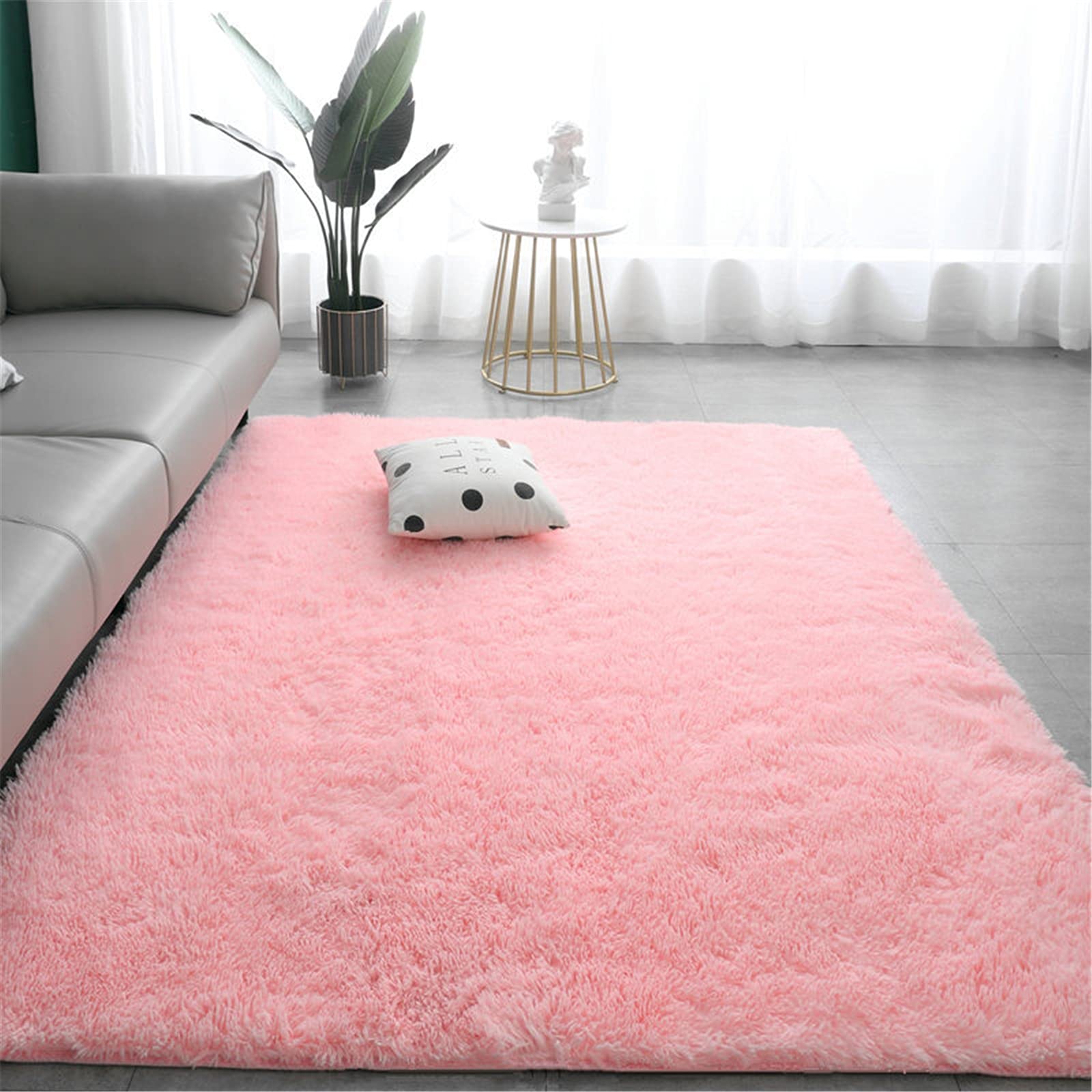 Luxury Fluffy Shaggy Rectangular Rugs for Living Room, Kids Bedroom & Nursery Decor - Soft Dyed SpongeBob SquarePants Design (40x60cm) - Perfect for Playrooms, Dorm Decor & Cozy Home Accents