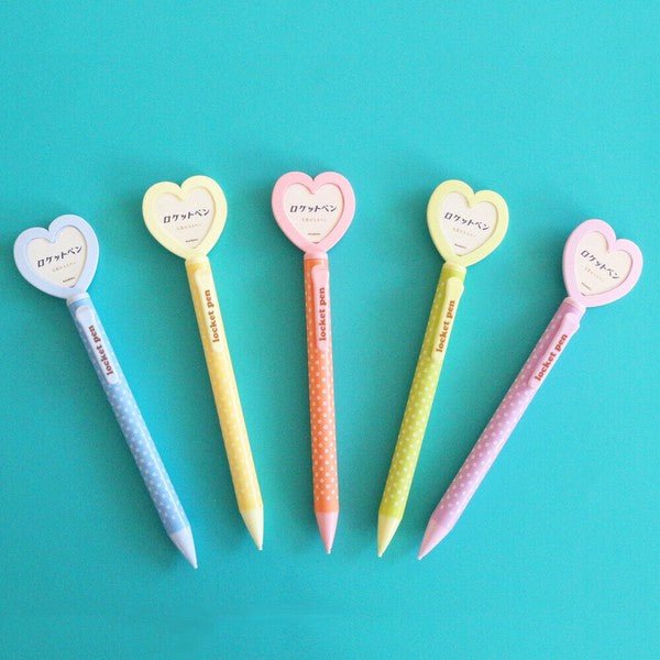Vintage Heart Locket Mechanical Pencil - 0.5mm Lead Refillable Writing Tool for School, Office & Romantic Gifts | Epoch Chemical Collection | Perfect for Valentine's Day, Anniversaries & Love Notes