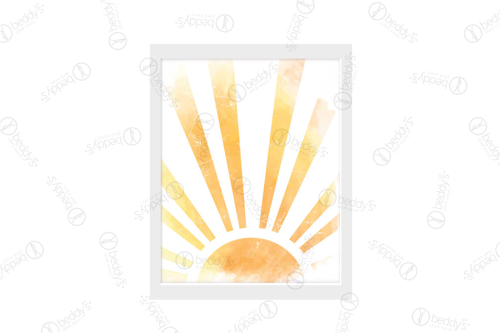 Watercolor Sun Artwork Digital Download - Beautiful Hand-Painted Sun Illustrations for Wall Decor, Invitations & DIY Crafts