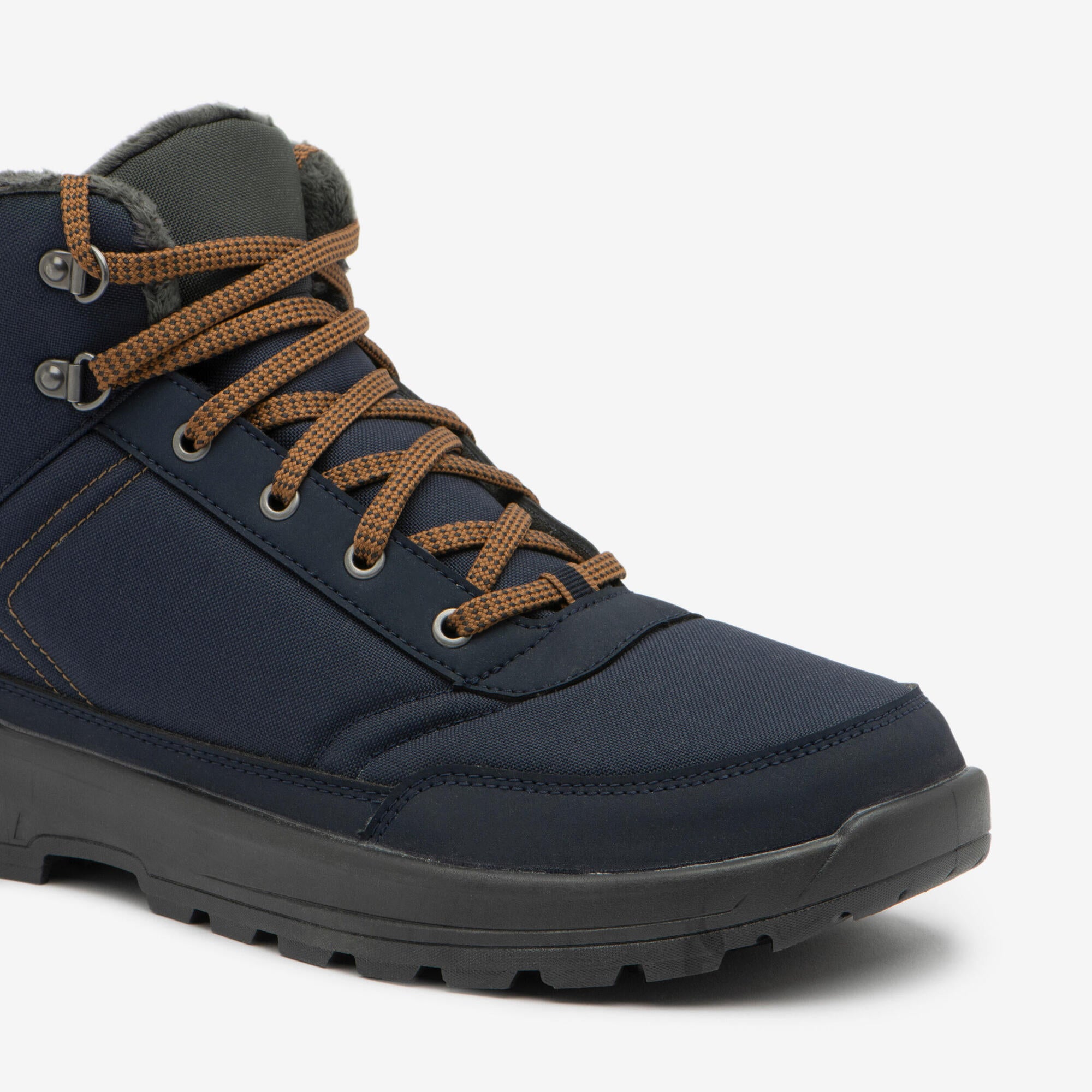 Quechua SH100 Mid Waterproof Hiking Boots for Men - Lightweight & Durable Outdoor Shoes for Trekking, Camping & Trail Adventures