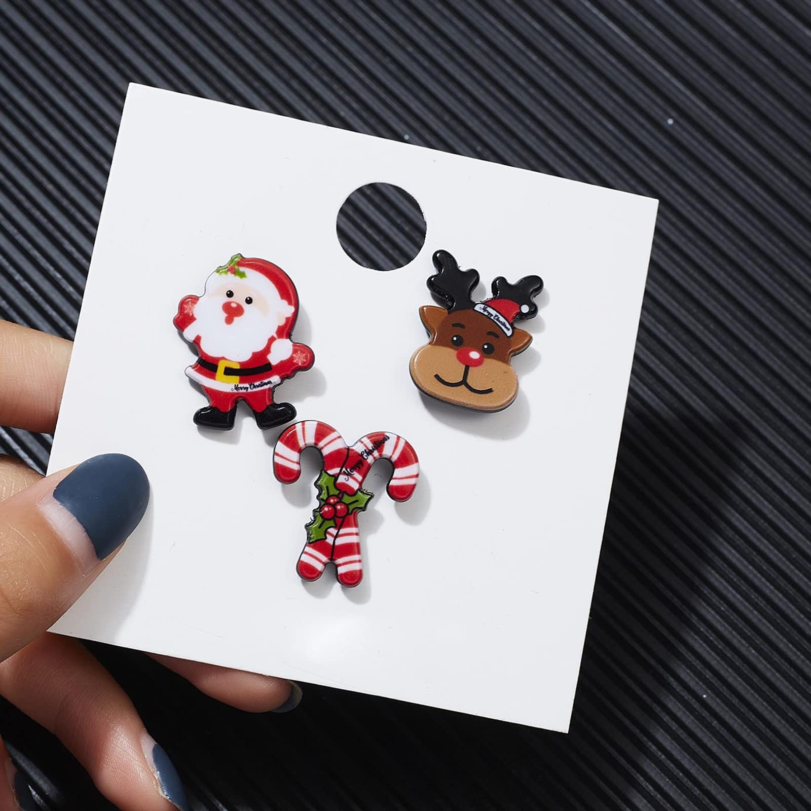 9-Piece Christmas Brooch Pin Set - Santa Claus, Reindeer, Snowman, Bells & Tree Pins for Xmas Decorations | Festive Holiday Jewelry for Gifts, Stockings & Sweater Accessories