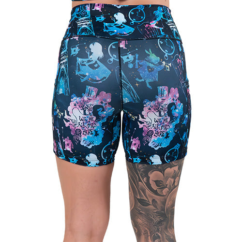 Down The Rabbit Hole Women's Casual Shorts - Comfortable Summer Shorts for Outdoor Activities, Travel & Lounge Wear