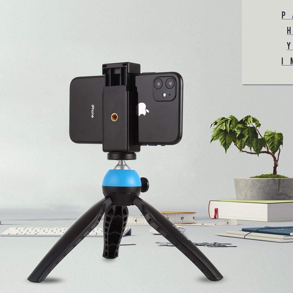 Vidpro CL-2 Universal Smartphone Tripod Mount with Cold Shoe & 1/4-20 Thread - Compatible with iPhone, Samsung & Phones up to 4