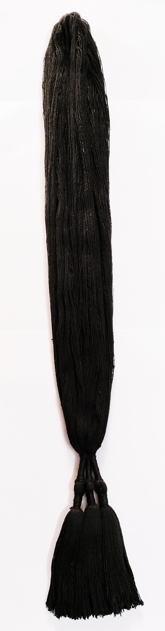Punjabi Paranda Parandi Choti Braid Tassel Hair Accessories for Women & Girls - Black | Traditional Indian Hair Jewelry for Weddings, Parties & Festivals