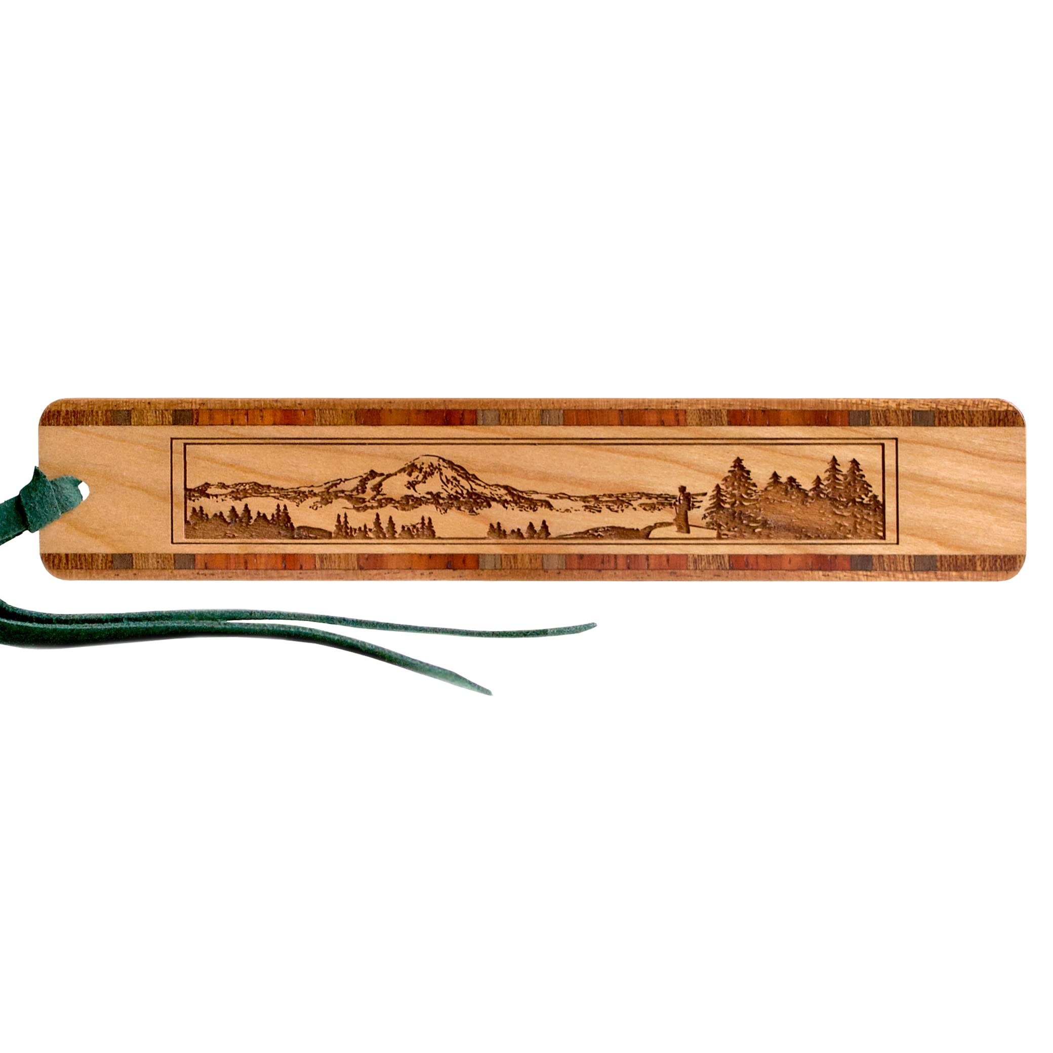 Personalized Engraved Wooden Bookmark with Suede Tassel for Hikers & Book Lovers - Handmade in USA - Perfect Gift for Outdoor Enthusiasts & Readers