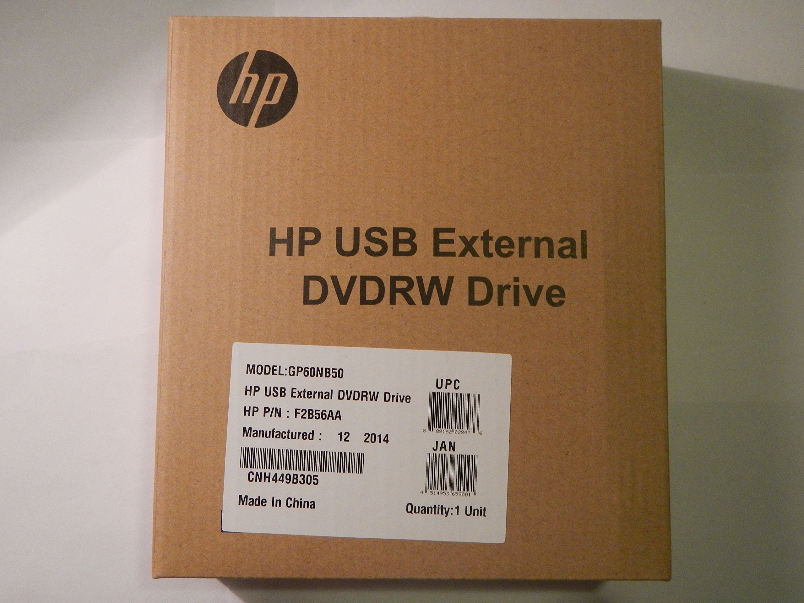 HP USB External DVD RW Drive - Portable DVD Burner for Laptop & Desktop - Plug & Play, Lightweight Design for Travel, Home & Office Use