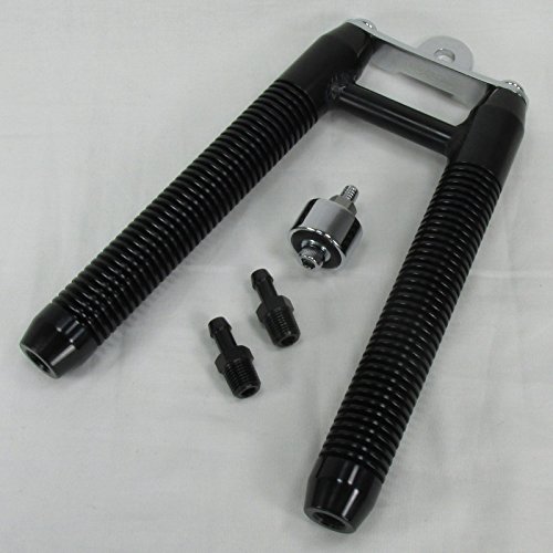 High-Performance BLACK Finned Billet Oil Cooler for Harley Davidson - Compatible with Most Models - 1-1/4