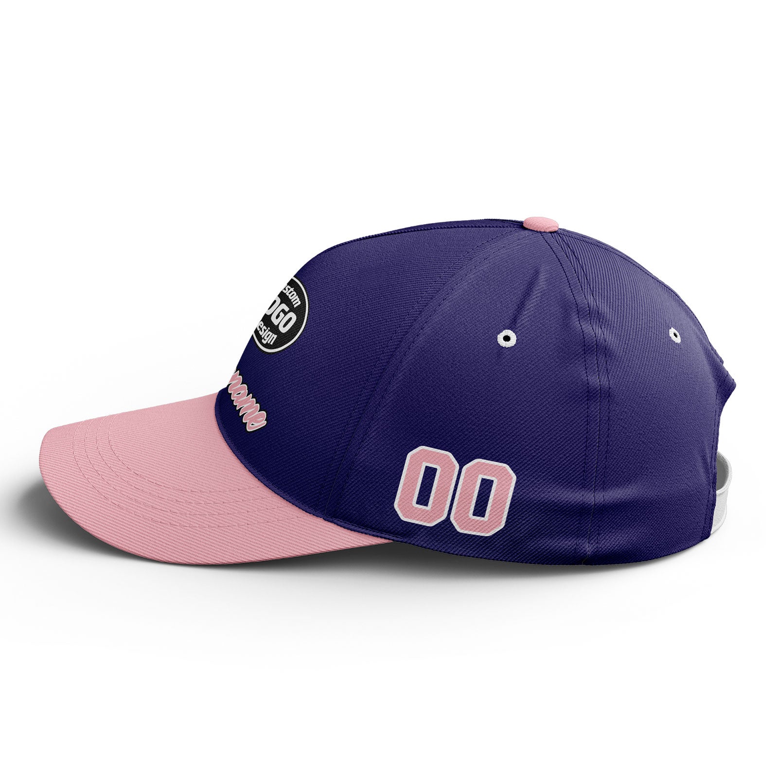 Custom Embroidered Adjustable Baseball Cap - Personalized Sport Hat Design BBCA D028015 for Men & Women - Perfect for Outdoor Activities, Sports, and Casual Wear