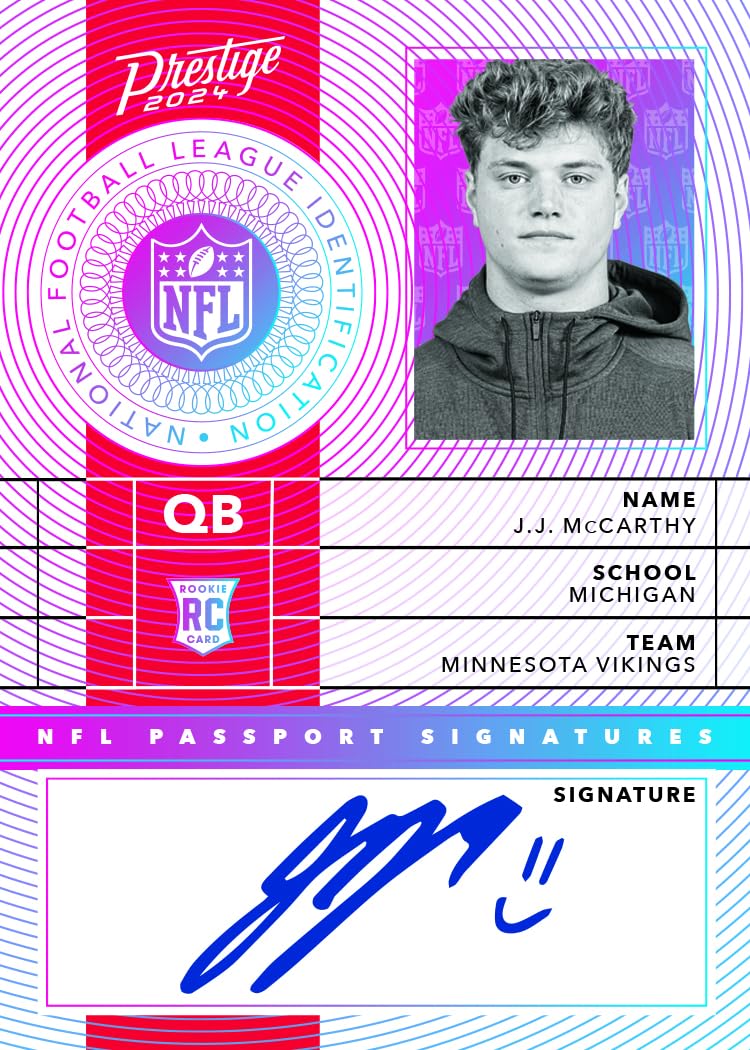 2024 Panini Prestige NFL Trading Card Box (Hobby H2) - Collectible Football Trading Cards for Sports Fans & Memorabilia Collectors - Perfect for Gifts, Investments, and Fantasy Sports Enthusiasts