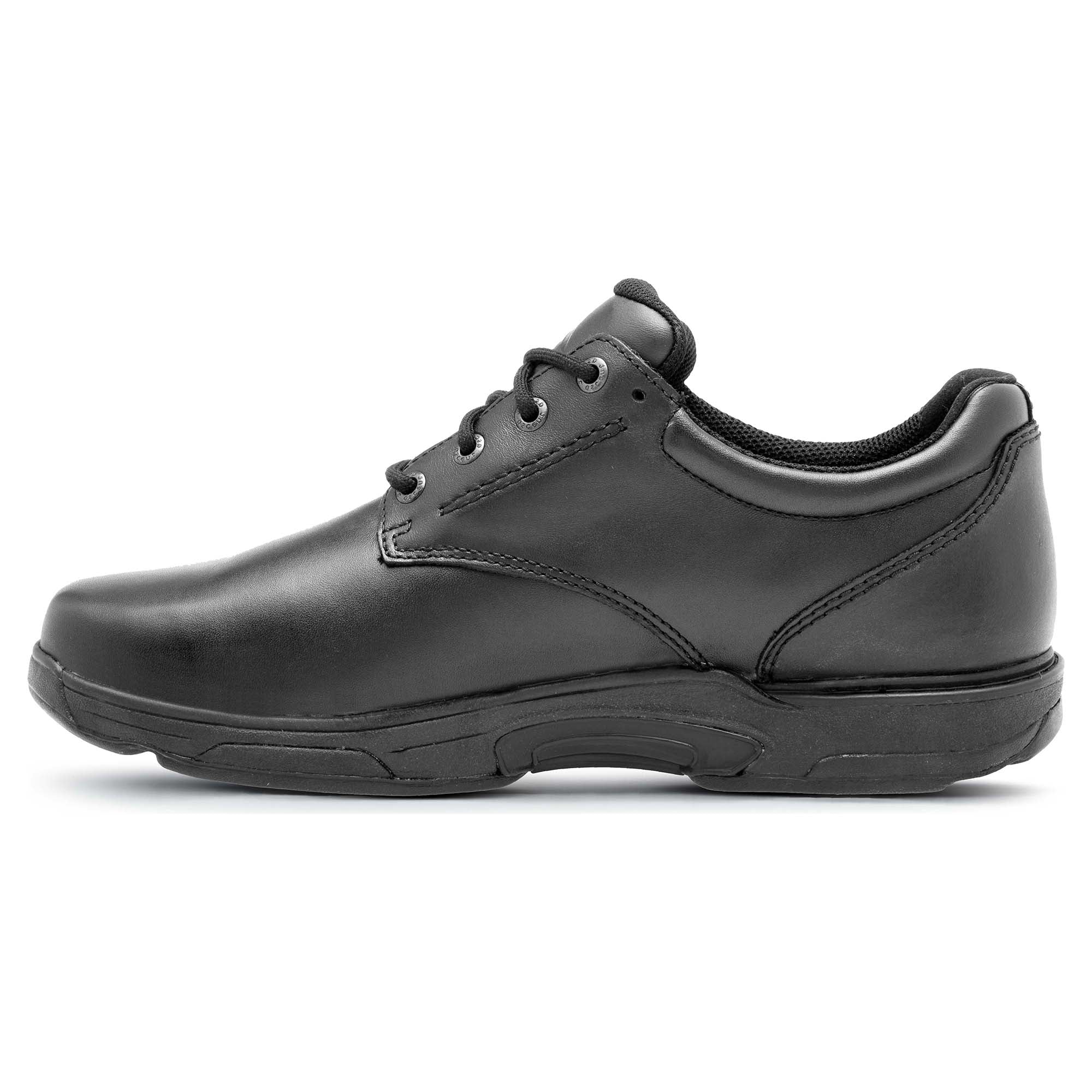 Apex Women's Senior School Shoes - Comfortable Black Leather School Shoes for Girls & Teens - Perfect for Classroom, Uniform Dress Code & Daily Wear