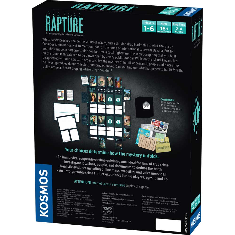 Masters of Crime: Rapture - Thrilling Crime Novel | Mystery & Suspense Book | Perfect for Crime Fiction Fans & Book Clubs