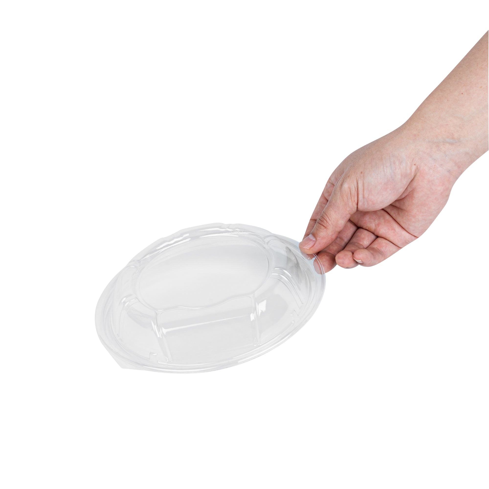 Clear Plastic Bento Box Lid - Fits 10oz Asian Style Bowls (6.75