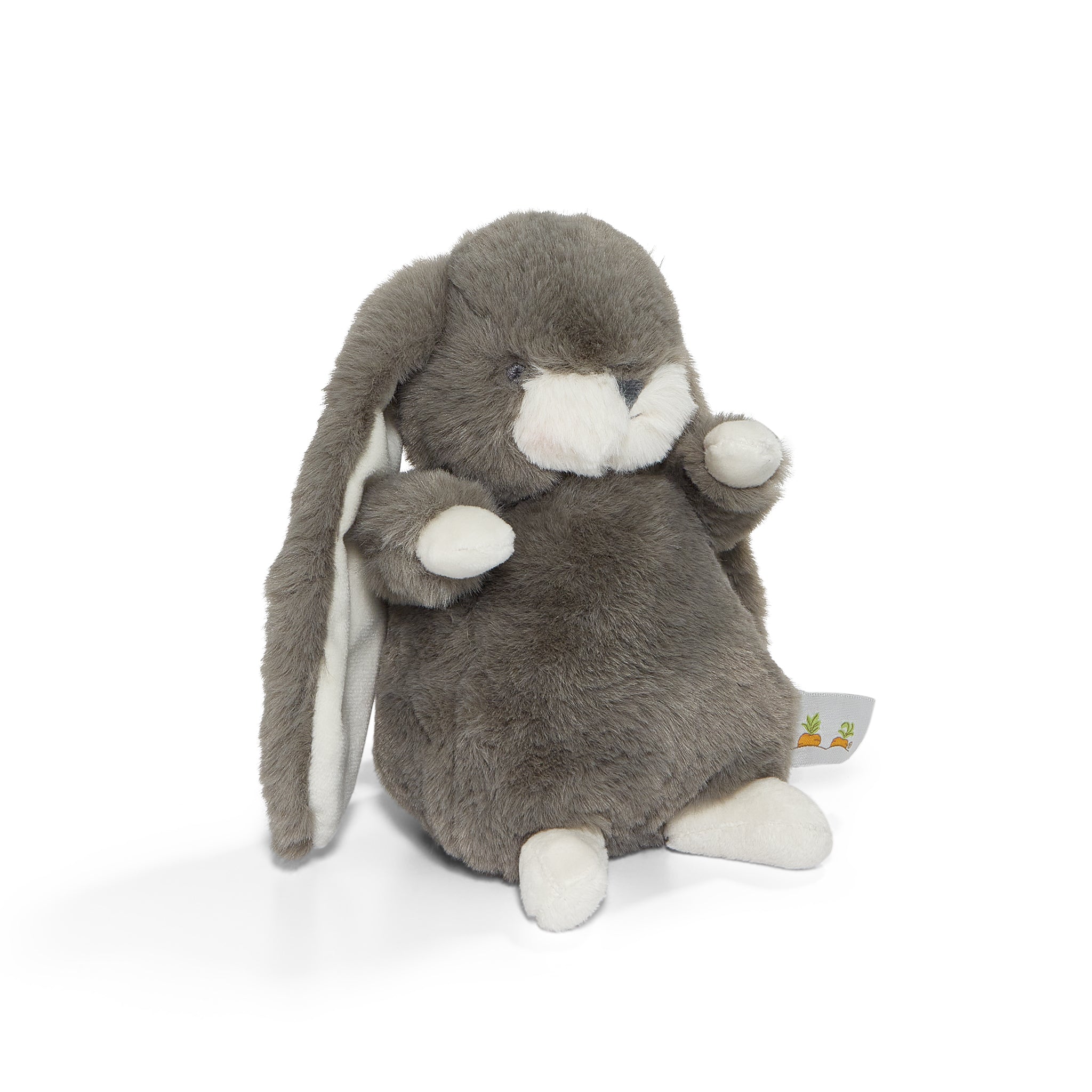 Tiny 8 Nibble Bunny Coal Plush Toy - Adorable Retired Collectible Stuffed Animal for Easter Gifts, Nursery Decor & Kawaii Lovers