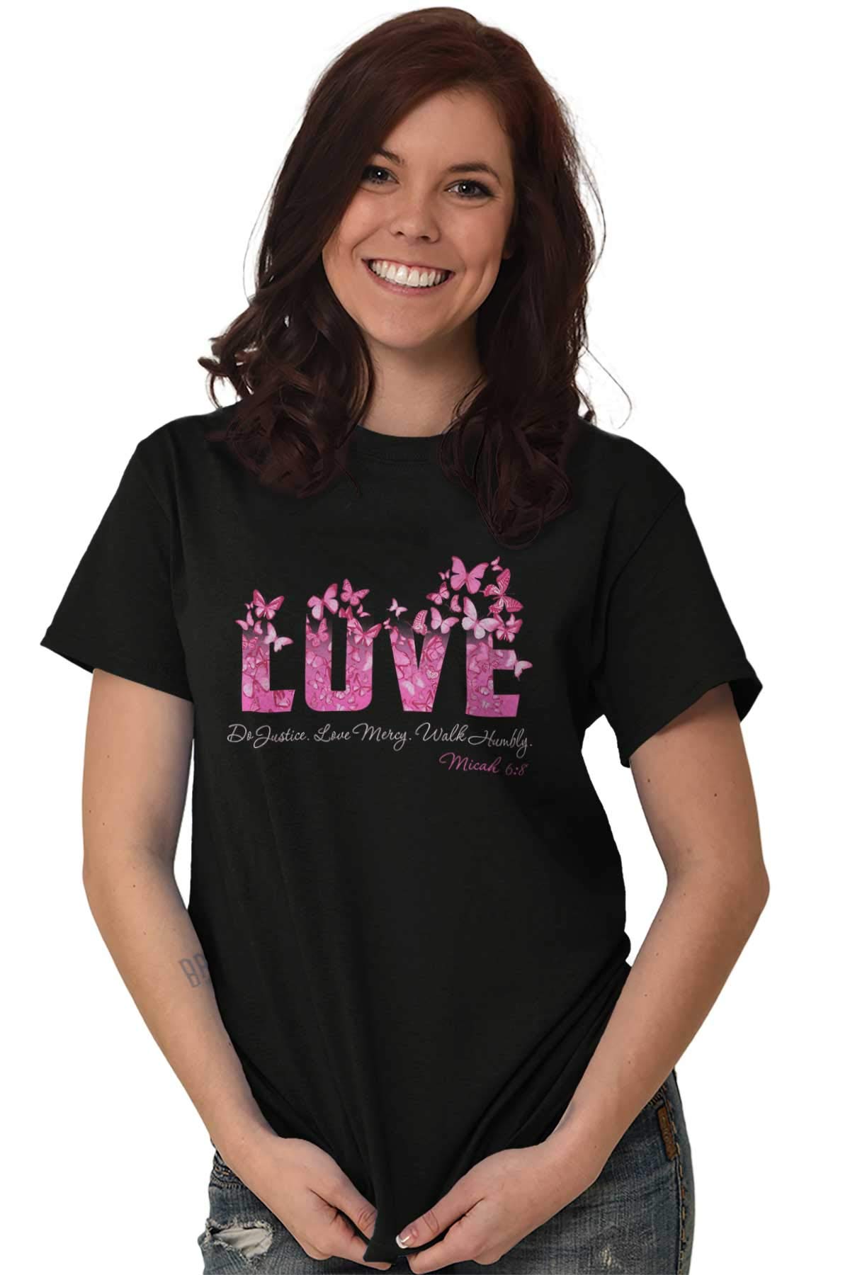 Bible Verse Love Quote Women's Graphic Tee - Church & Casual Wear
