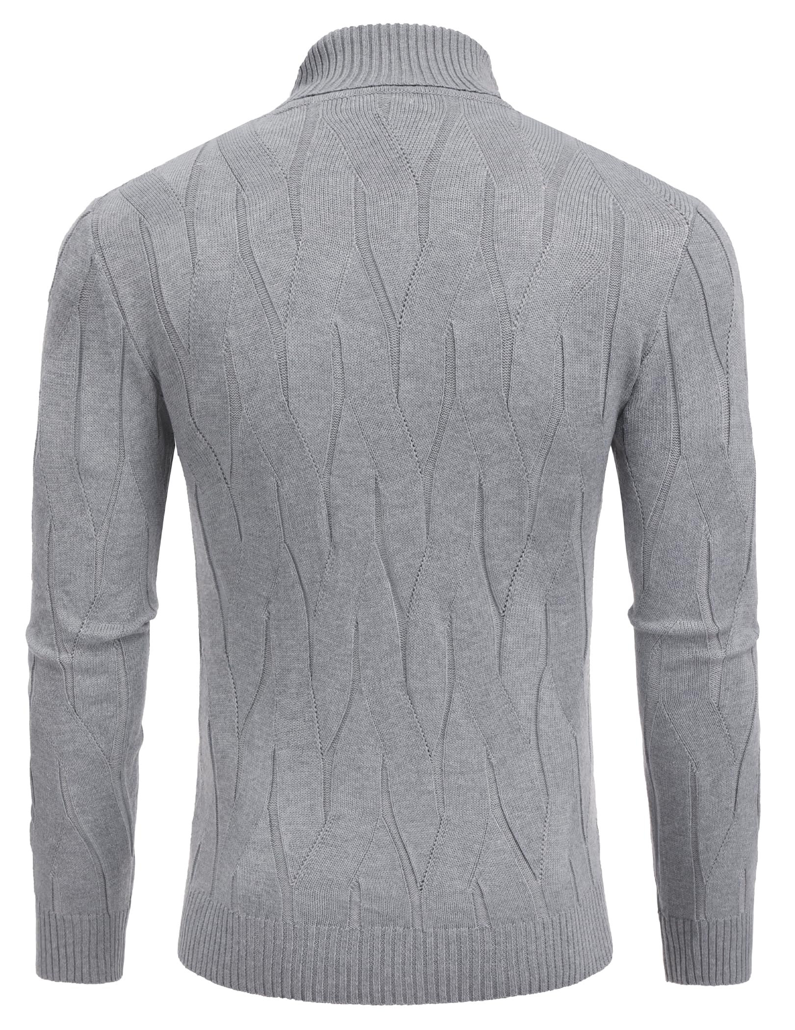 COOFANDY Men's Slim Fit Turtleneck Sweater - Long Sleeve Casual Knit Pullover for Winter, Fall & Spring | Office Wear, Date Night, Holiday Outfits