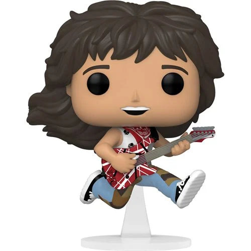 Eddie Van Halen with Guitar Pop! Vinyl Figure #258 - Rock Music Collectible for Fans, Home Decor & Gift Idea