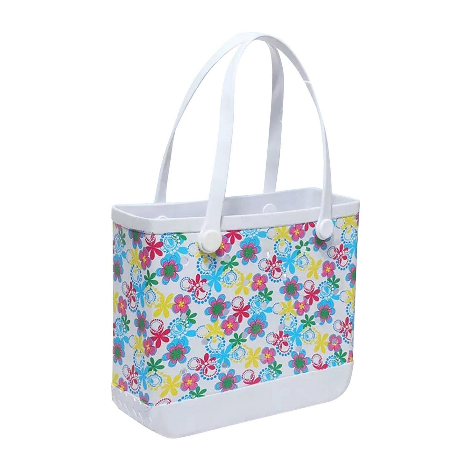 Waterproof Baseball Beach Tote Bag - 15x12.6x5 Inch Sandproof Outdoor Sports Bag, Large Capacity Plus Size Travel Tote for Pool, Beach, Gym & Picnic