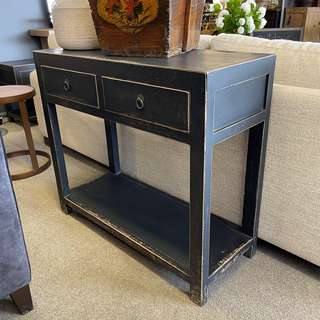 Stylish Oklahoma Console Table for Entryway & Living Room - Modern Narrow Sofa Table with Storage Shelf - Perfect for Hallway, Foyer & Home Decor