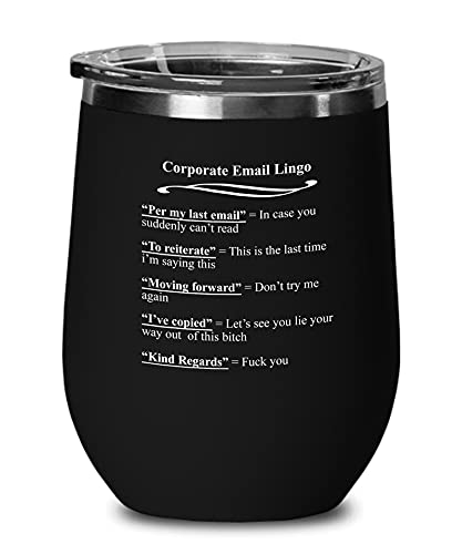 Corporate Email Lingo Black