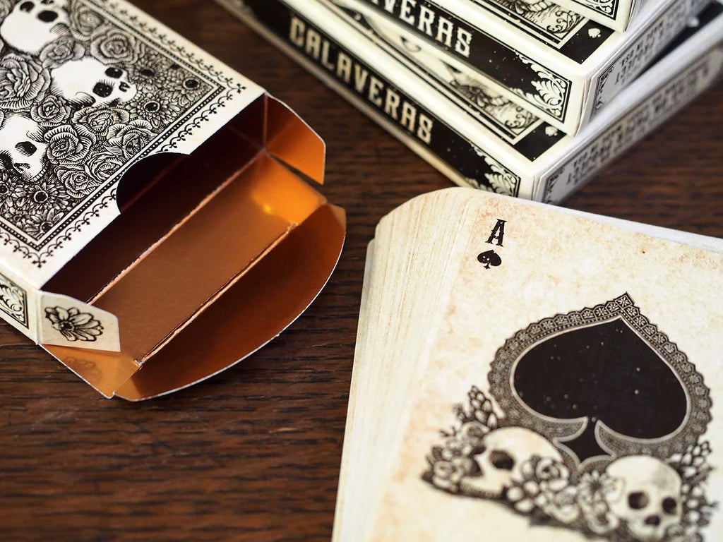 Premium Calaveras Playing Cards - Unique Skull-Themed Deck for Poker, Magic Tricks & Collectors | Perfect for Game Nights, Gifts & Halloween Parties