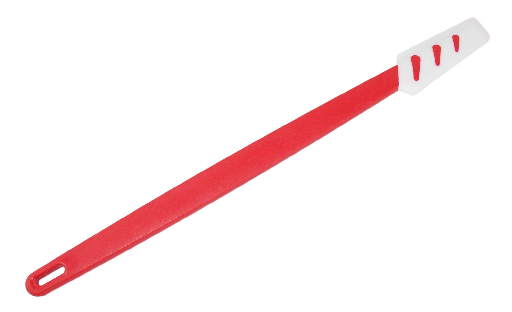 Tupperware D78 Narrow Dough Spatula - Small Top Scraper for Baking (White/Red) - Perfect for Kneading, Mixing & Cleaning Dough in Home Kitchens