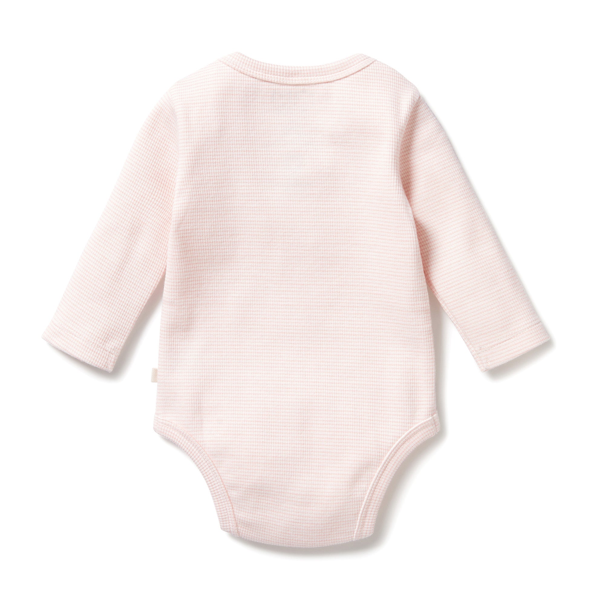 Organic Cotton Striped Rib Long Sleeve Bodysuit for Babies - Soft & Comfortable Onesie for Everyday Wear, Playtime & Photo Shoots