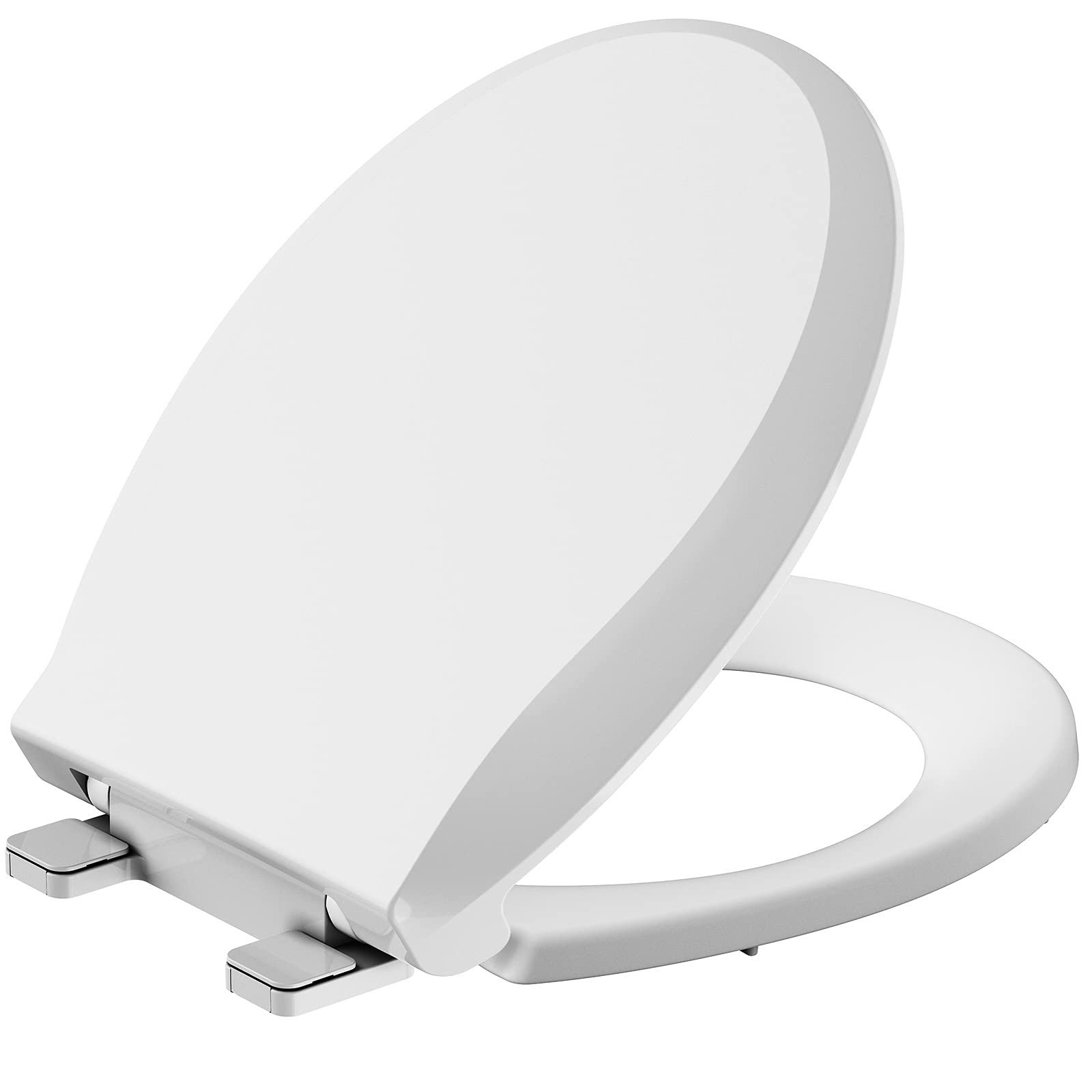 **GAOMON Durable Round Toilet Seat with Soft Close - Easy to Install & Clean, Fits Most Round Toilets - White | Perfect for Bathroom, Home & Office Use**