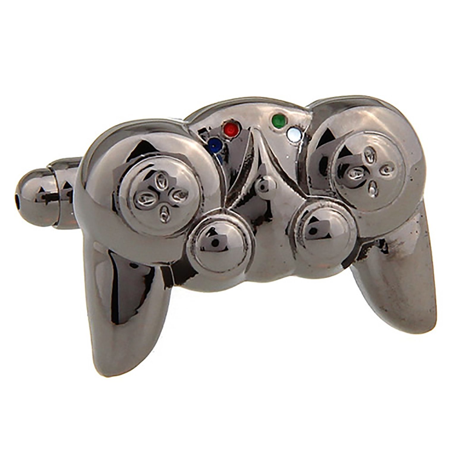 Stylish Gunmetal Gaming Controller Cufflinks for Men - Unique Gamer Gift for Weddings, Parties & Cosplay Events