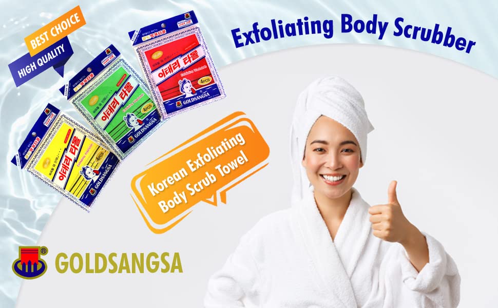 Korean Italy Towel Viscose Rayon Exfoliating Bath Washcloth - 4 Pack (Red) | Deep Exfoliation for Smooth Skin | Perfect for Spa, Korean Skincare & Body Scrub Routine