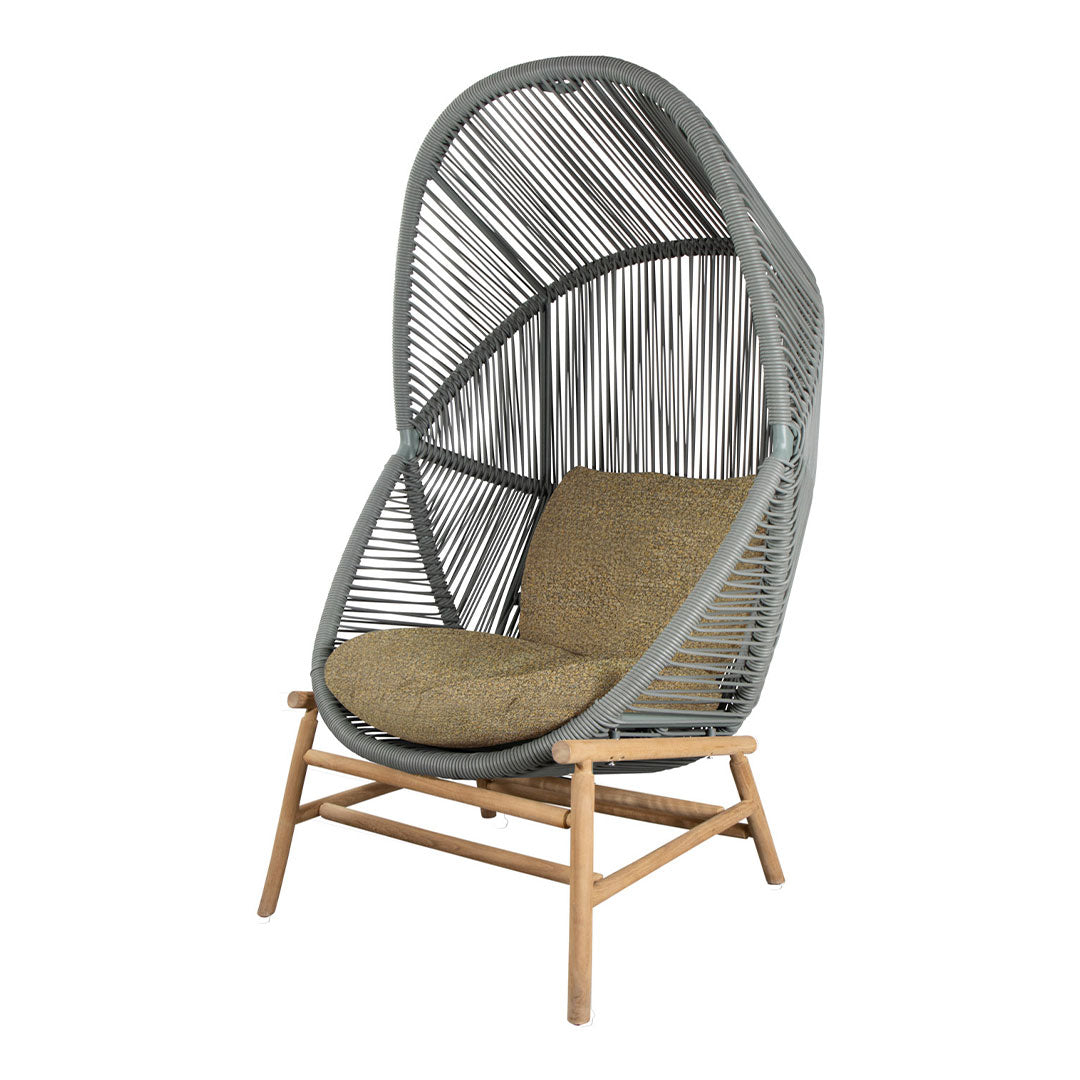 Foersom & Hiort Lorenzen Mdd Hive Chair with Cane Base - Modern Woven Rattan Dining Chair for Kitchen, Restaurant & Outdoor Patio Use