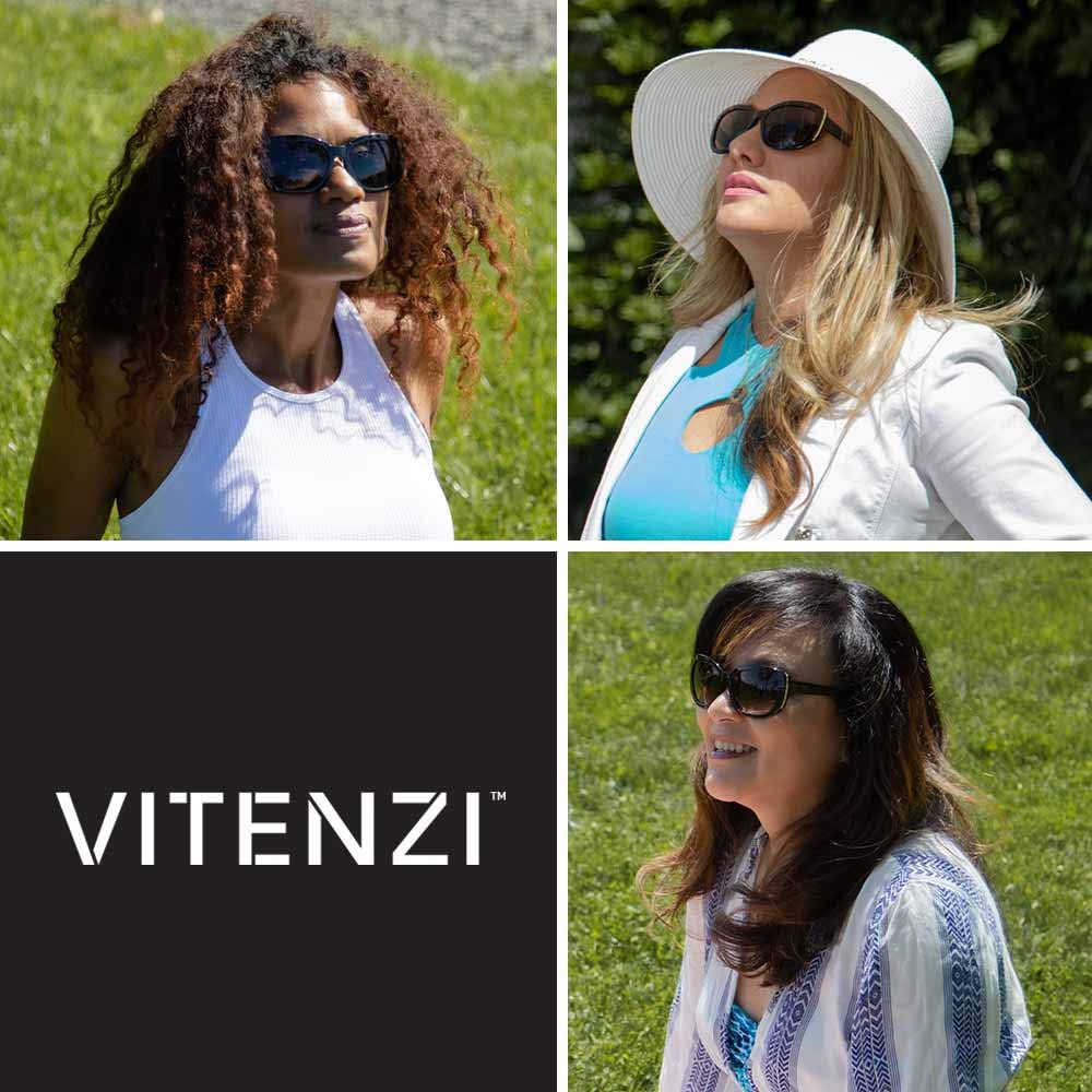 VITENZI Women's Tinted Reading Sunglasses with Built-In Full Readers - Stylish Sun Glasses for Outdoor Reading, Driving, and Beach Activities