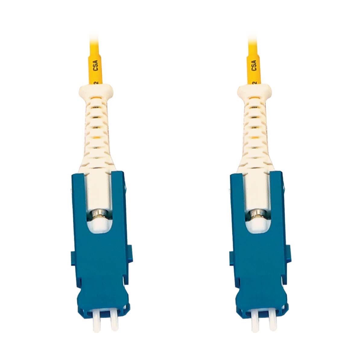 Tripp Lite 400G OS2 Singlemode Fiber Optic Cable - 9/125 Duplex SN-UPC Connectors for OSFP/QSFP-DD Transceivers, Male-to-Male, 2M Yellow LSZH - Ideal for High-Speed Data Centers & Network Infrastructure (N383S-02M)